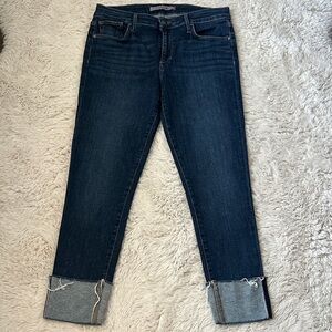 Joe's Jeans Dark Blue Ankle Cropped Denim